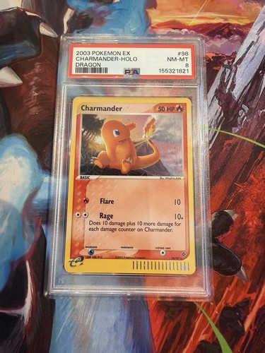 Charmander graded PSA 8 for sale on eBay