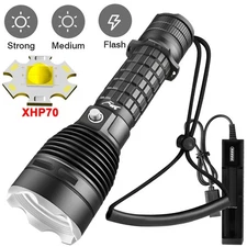 Super Bright Scuba Diving Flashlight Waterproof Underwater Dive Snorkeling Torch