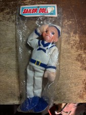 Vtg 9" Navy Doll Sailor 1960's NIP Made In Japan