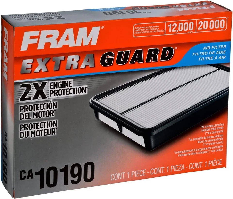 Filtro de aire de motor de repuesto FRAM Extra Guard CA10190 para Toyota seleccionado,...  Foto 3 de 4