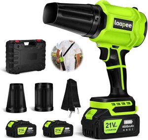 800,000 RPM Cordless Leaf Blower Turbo Jet 2x 4.0Ah Battery Charger HandheldAAA