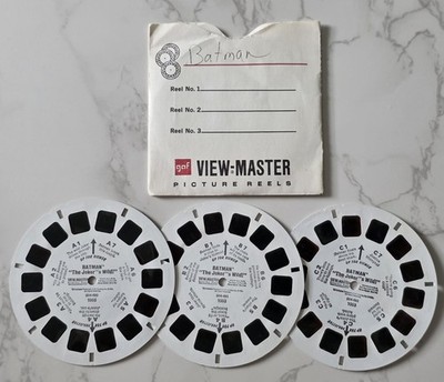 Batman The Joker's Wild View Master 3 Slide Reel SET VERY NICE