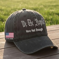 We The People Have Had Enough Hat: Embroidered Dad Cap
