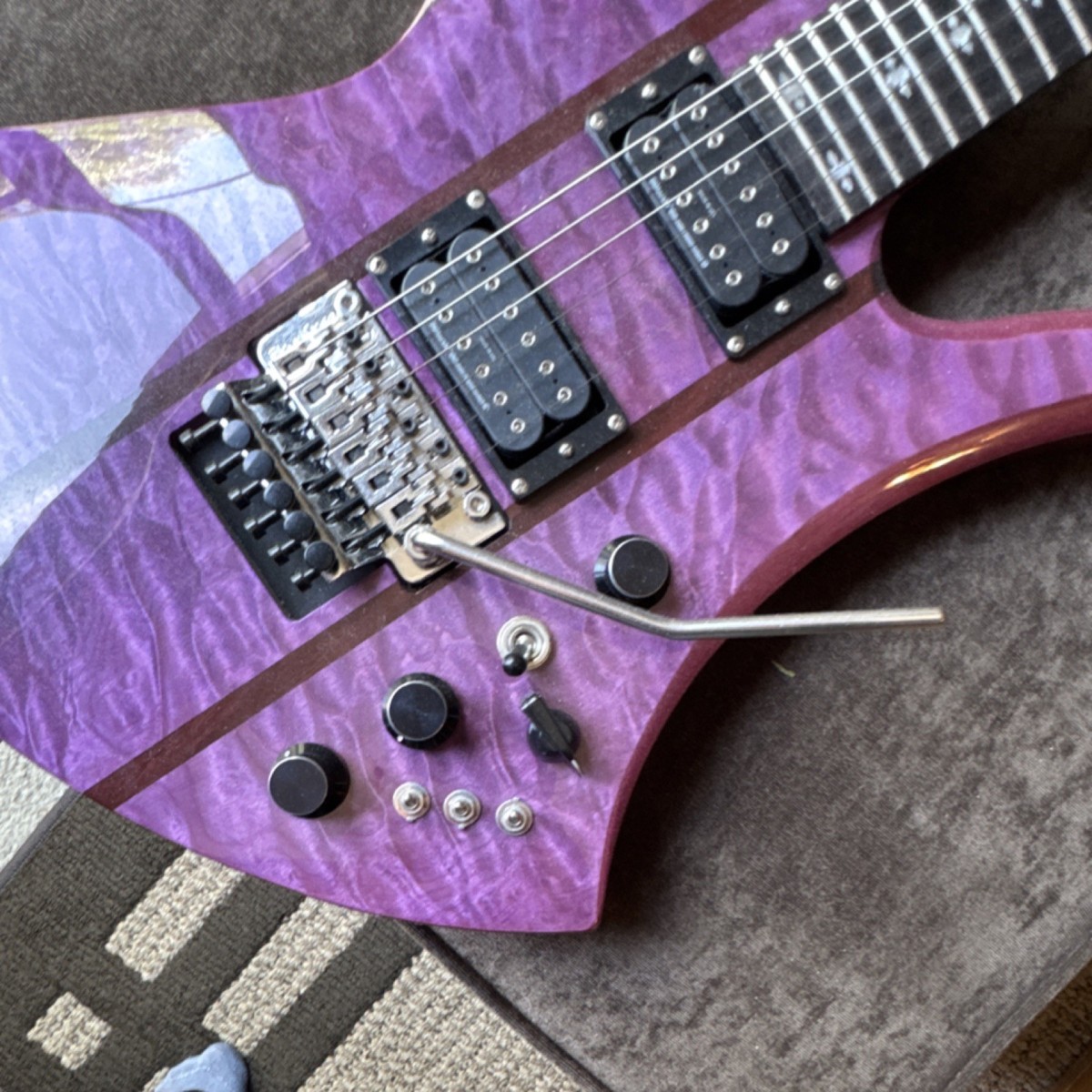 B.C. Rich 50th Anniversary Mockingbird Guitar Purple Maple 6