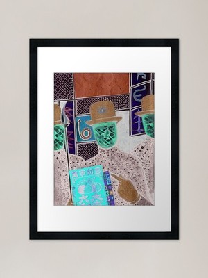 Diese drei gerahmten Kunstdruck gerahmtes Wandbild Poster Leinwanddruck Bild