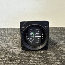 Rochester Gauges, Inc. Cirrus Volt and Amp Indicator P/N: EG1832-08012 (28V) Rochester Gauges, Inc. Cirrus Volt and Amp Indicator P/N: EG1832-08012 (28V)