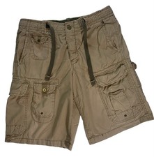 Vintage Gap L 34 Cargo Shorts Tan Y2K 90s Grunge Baggy Skater Streetwear Utility