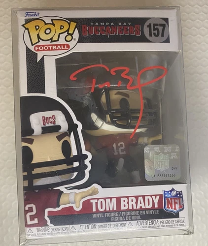 Tom Brady  LOW! LOW! START BID Tampa Bay Buccaneers Signed Funko Pop #157 W COA
