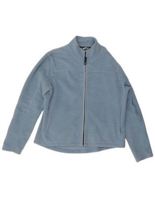 Fat Face Womens Fleece Jacket UK 16 Large Blue Polyester AT02