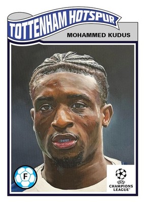 TOPPS LIVING SET UCC UEFA 2025 2026 #814 MOHAMMED KUDUS TOTTENHAM PREORDER