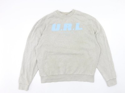 COLLUSION Herren Pullover Sweatshirt grau Baumwolle Größe L - U.R.L