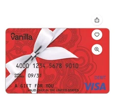 Visa $50 Gift Card Pre Paid Card 