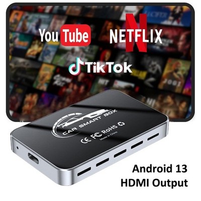 5 in 1 Ai Box Carplay/Android Auto Adapter Video Box with Netflix YouTube HDMI