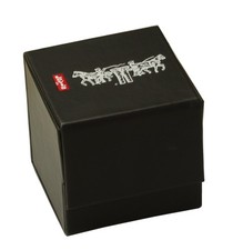 Levis Uhrenbox Uhrenverpackung Kunstleder schwarz  Uhrenaufbewahrung