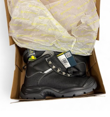 Delta Plus S3 Pigmented Split Leather Work Boots Metal Toe/Midsole Safety Sz 9