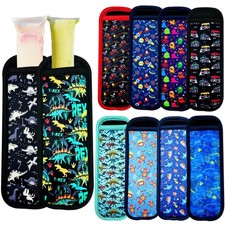 10 Pack Reusable Popsicle Holders Ice Pop Sleeves Anti freezing Ice Pop Holde...