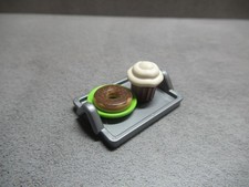 Playmobil Zubehör | Tablett mit Teller Muffin & Donut zur Bäckerei