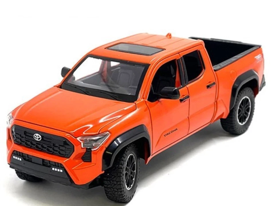 Coche diecast con pantalla MiJo Exclusives 1:24 2024 Toyota Tacoma TRD edición todoterreno Foto 4 de 4