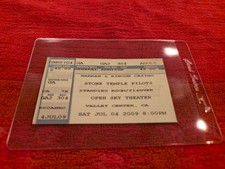 VINTAGE CONCERT TICKET STUB FOR STONE TEMPLE PILOTS JUL 4 2009 OPEN SKY THEATRE