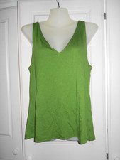 BNWOT Arket Green Sleeveless V-Neck Front And Back Top - S/UK10