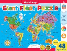 MasterPieces - Explorer - World Map 48 Piece Floor Jigsaw Puzzle