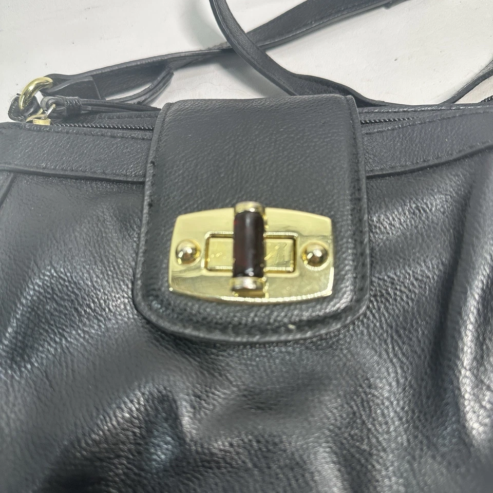 Merina Crossbody Handbag Women S Black Faux Leather Organizer Purse Shoulder Bag - Image 3 of 4