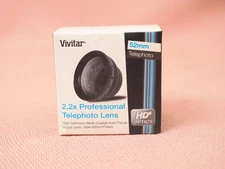 Vivitar 2.2x 52mm Telephoto Lens HD4 MC AF High Definition Japan Optics Camera