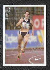 15189 Steffi Graf Leichtathletik Autogrammkarte original signiert