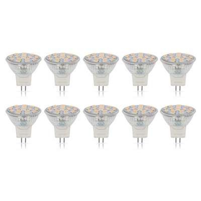 [10 Pack] LED MR11 3W 20W 12V Halogen Replacement GU4 Bi-Pin 3000K Soft White