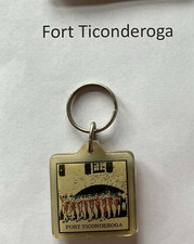 Fort Ticonderoga New York Vintage Keychain~Sc...