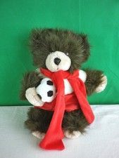 Teddy Teddy Bär ca. 25 cm Fußballer dunkelbraun wit78