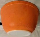Pyrex 402 Citrus Orange Glass Mixing Bowl 1 1/2 Qt Vintage USA