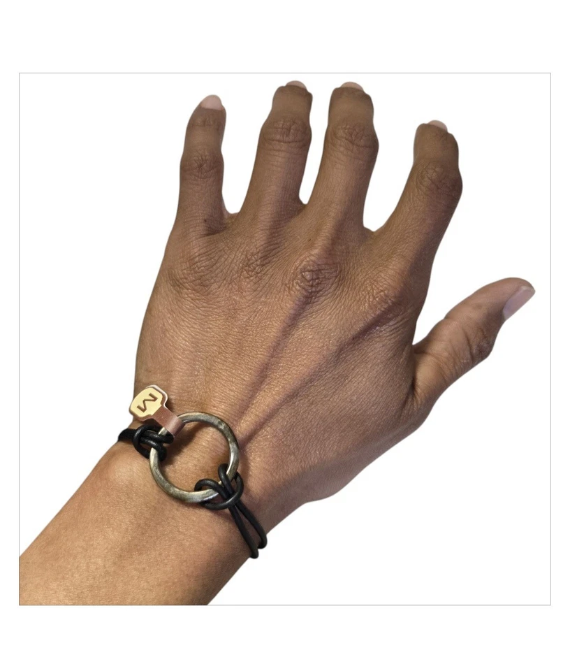 ¡Nuevo con caja James Avery retirado 7 pulgadas Riata pulsera de cuero negro! Foto 3 de 4