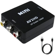 RCA to HDMI Converter Adapter AV 1080P For TV Audio Video Composite CVBS AV2HDMI