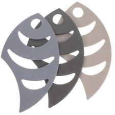  3 Pcs Silicone Fish Mat Cup Anti-scald Decorative Pads for Hot Dishes