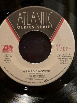 THE DRIFTERS 7'' 45 RPM ''This Magic Moment'' & ''Some Kind of Wonderful'' NM- cond.