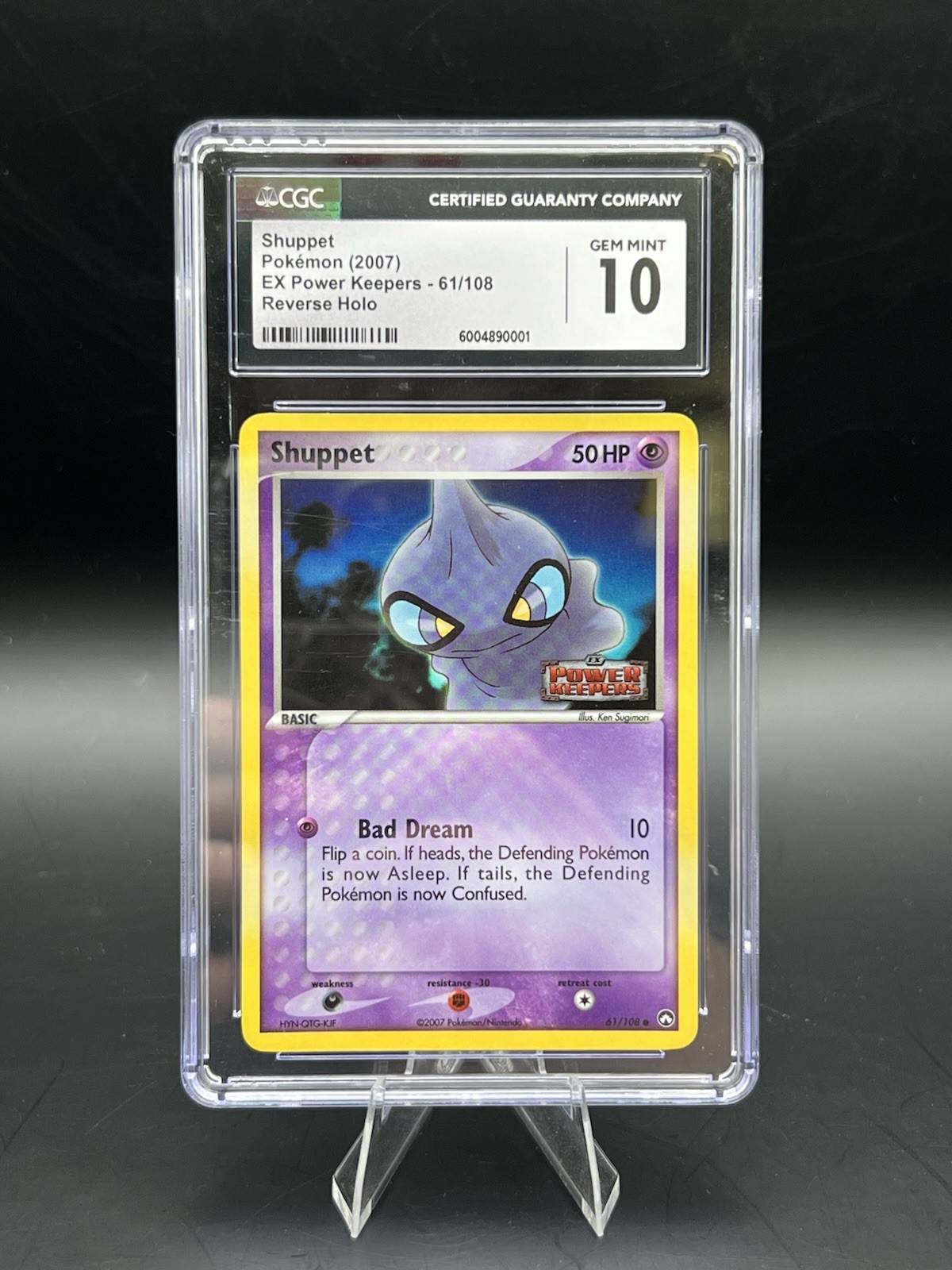 Shuppet 61/108 EX Power Keepers Reverse Holo 2007 Pokemon CGC GEM MINT 10 Pop 5!