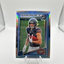 2025 Donruss Optic Colston Loveland Rated Rookie Silver Holo Prizm RC Bears