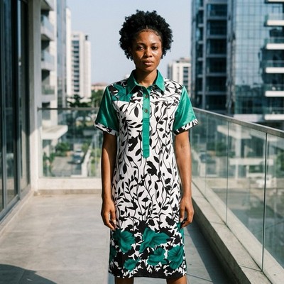Ankara Kleid, African Dress, Ankara Infinity Print Dress Gr. UK 10 DS