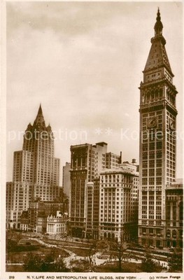 New York City New York and Metropolitan Life Buildings