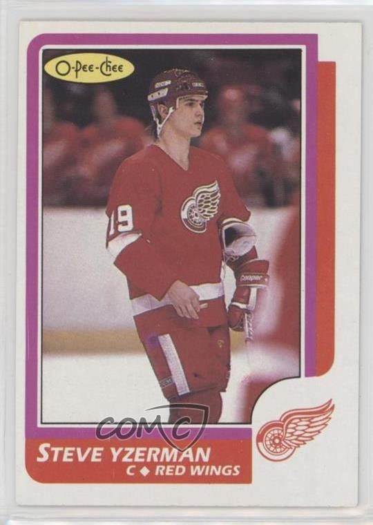 1986-87 O-Pee-Chee Steve Yzerman #11 HOF 11fi