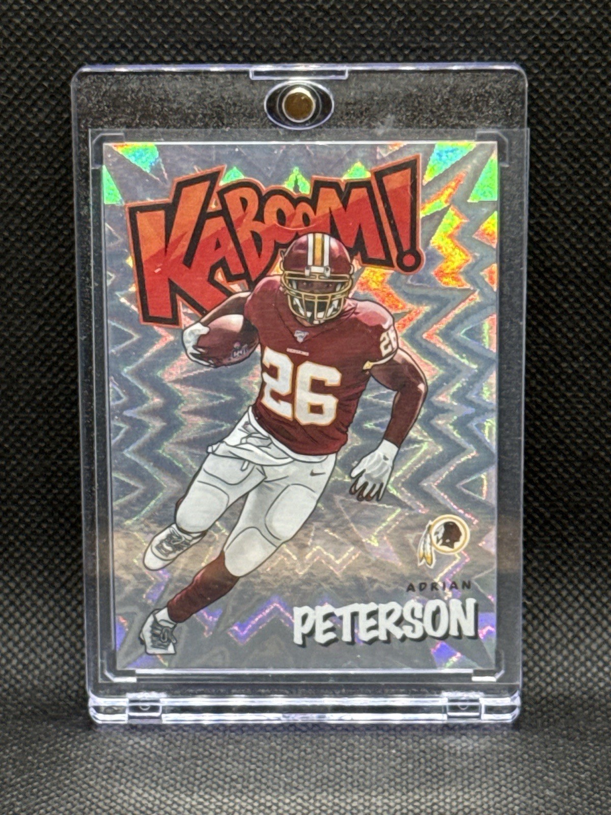 2020 Absolute Adrian Peterson Kaboom! SSP Case Hit Washington Commanders
