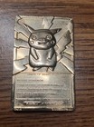 Pokemon Pikachu Gold Plated 23k Collectible Card 1999 Premium Limited Edition — photo 2