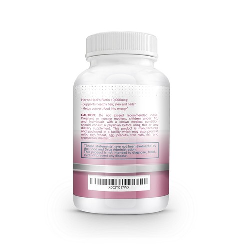 Biotin 10,000MCG Capsules Hair Growth for Women and Men - Vitamin B7 Pills - - Picture 7 of 7
