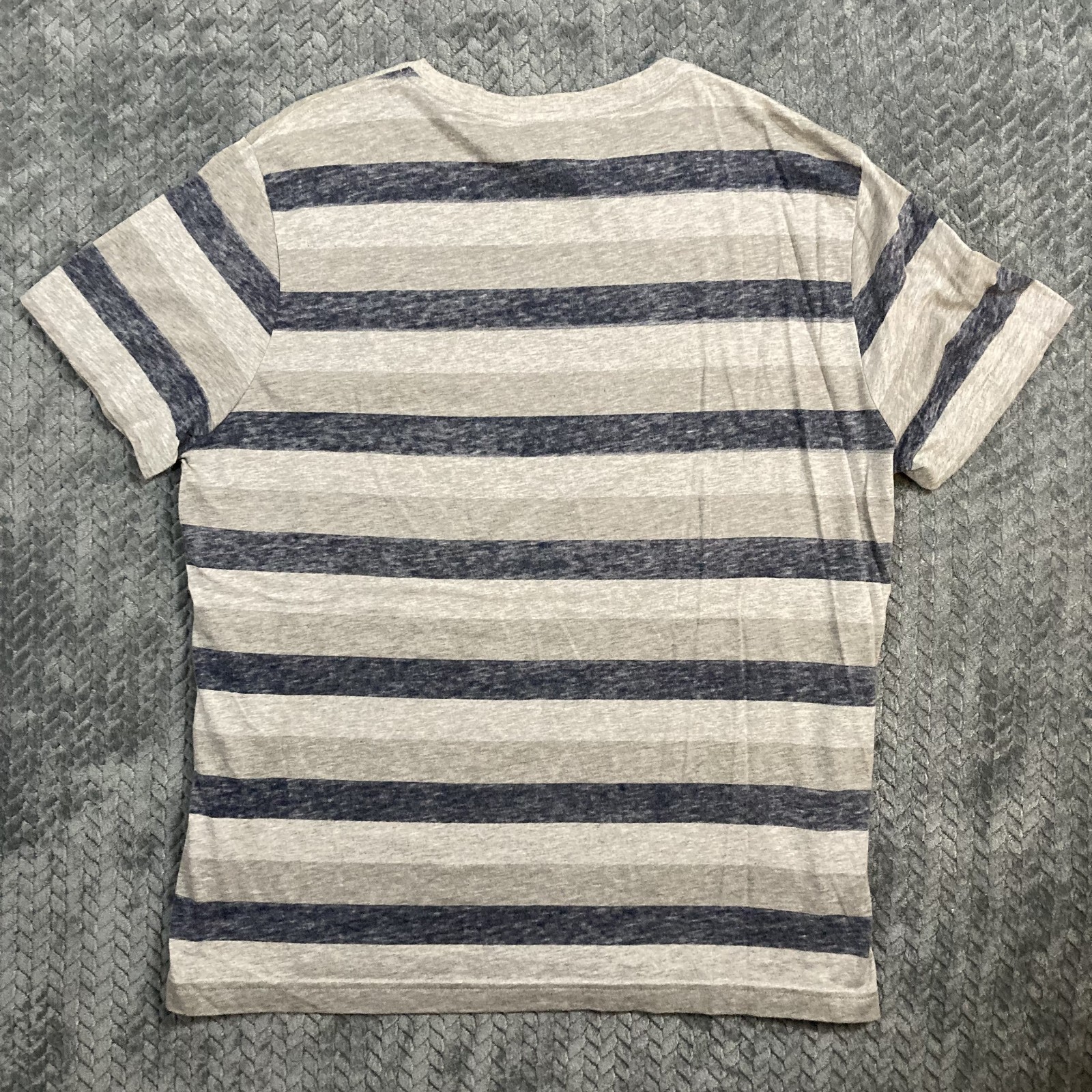 Lacoste Men’s XXL Blue Gray Striped Short Sleeve T-Shirt Cotton Logo Preppy thumbnail 10