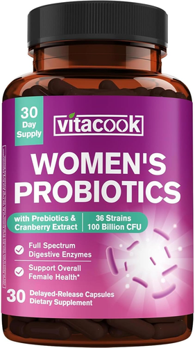 Probiotics for Women 100 Billion CFU 36 Strains, Women'S Probiotic with ...