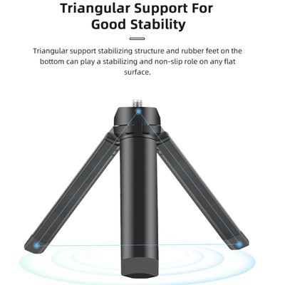 Mini Vlog Tripod Pocket PTZ Sports Action Camera Stabilizer Stand Grip Acces Fit