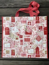 Reusable Shopping Bag Valentines Day Love Mail Hearts Homegoods Gift Pink New!