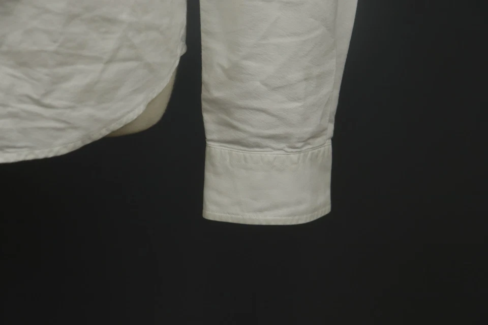 Camisa Aeronautica Militare Blanca Algodón Cuello Manga Larga Abotonada Talla M Foto 4 de 4