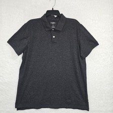 Goodfellow Co Loring Polo Shirt Mens XL Gray Knit Short Sleeve Standard Fit